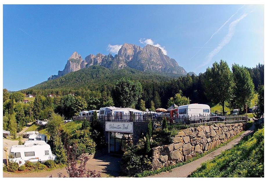 Campsite Seiser Alm, Fie allo Sciliar - Voels am Schlern,Dolomites,Italy